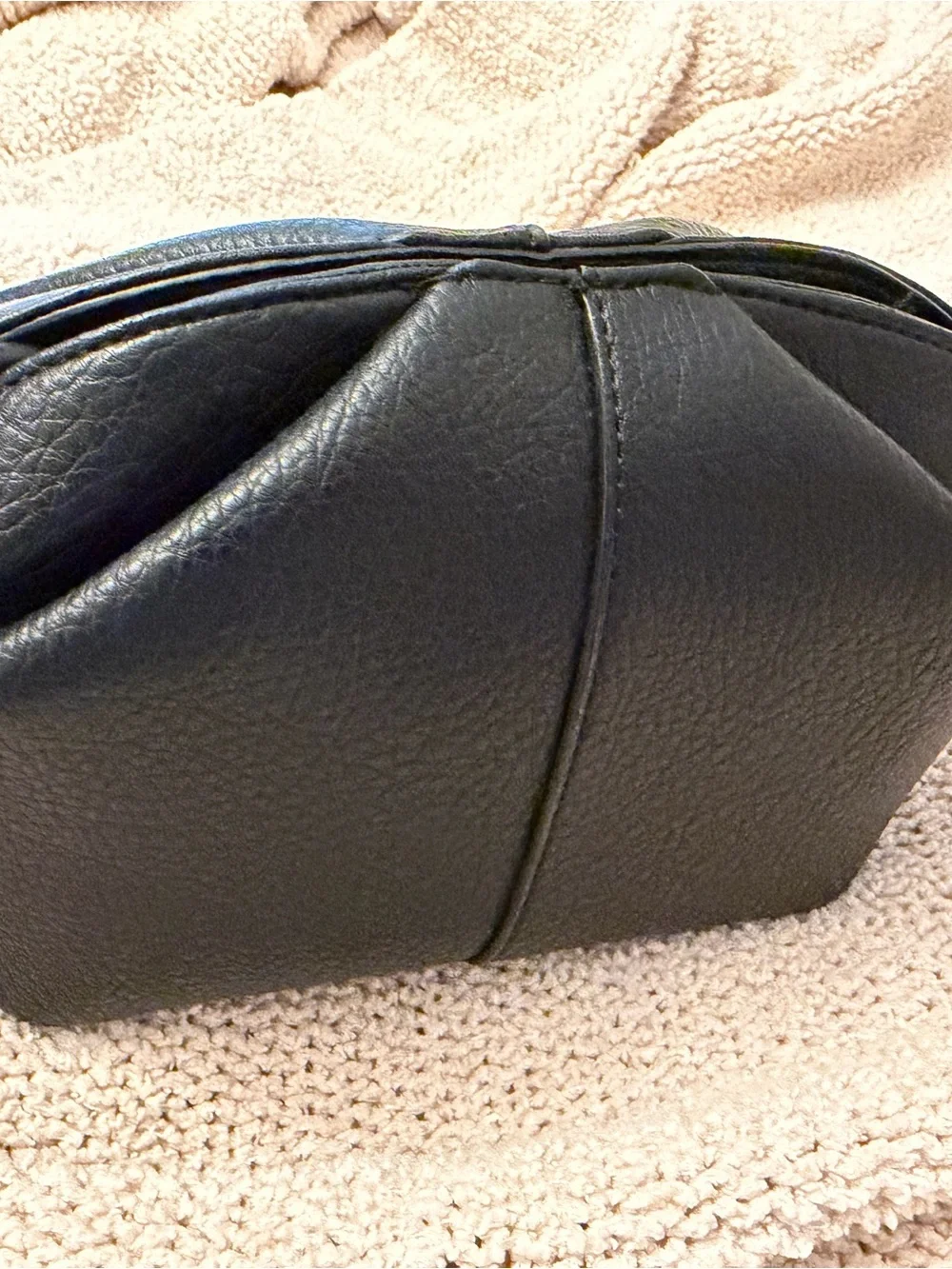 Black Women's Leather shoulder bag or clutch